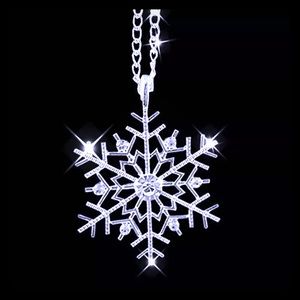 Christmas Snowflake Silver plated 18 crystal